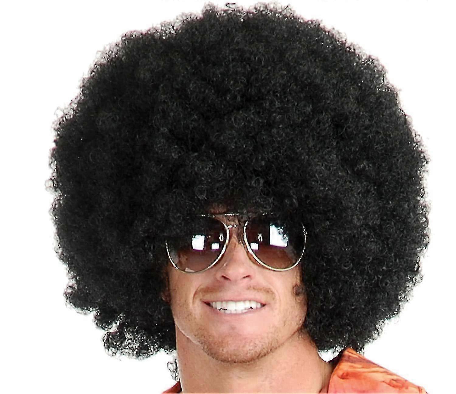 Afro Wig, Bob Style Glueless Wigs Human Hair, Unisex Men Wig