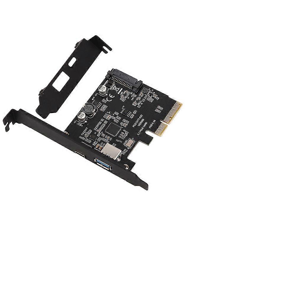 USB 3.1 Expansion Card ASM3142 Black Type-C + Type-A 10Gbps