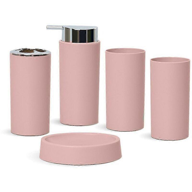 5 Pack Solid Color Toothbrush Soap Box Light Pink,Fonepro