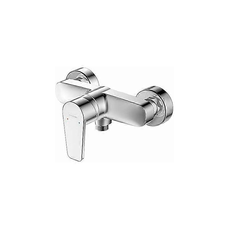 Chrome-plated brass shower faucet without hand shower, without hand shower