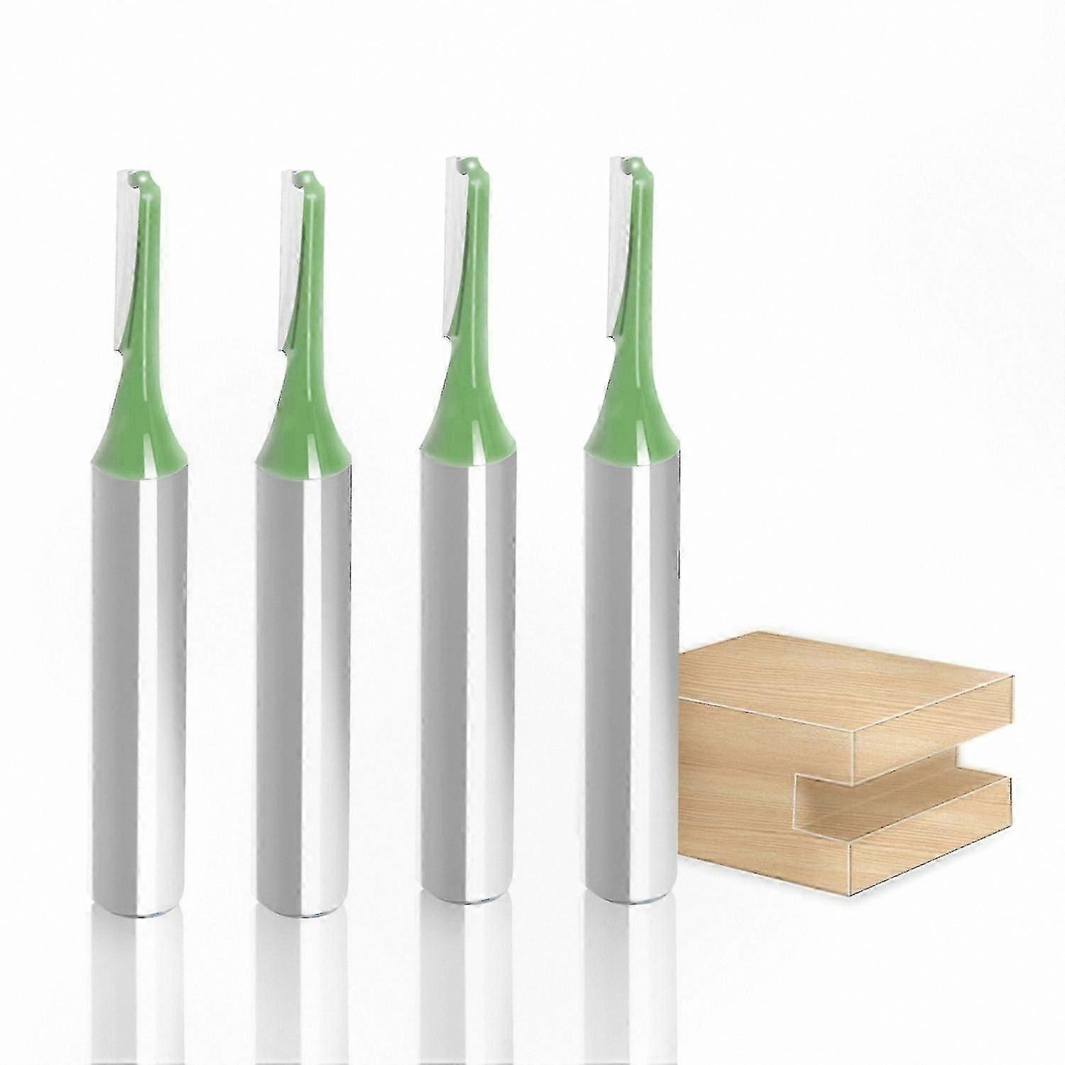 4-Piece Router Bit Set, 4mm Cut Diameter, 6mm Shank Size