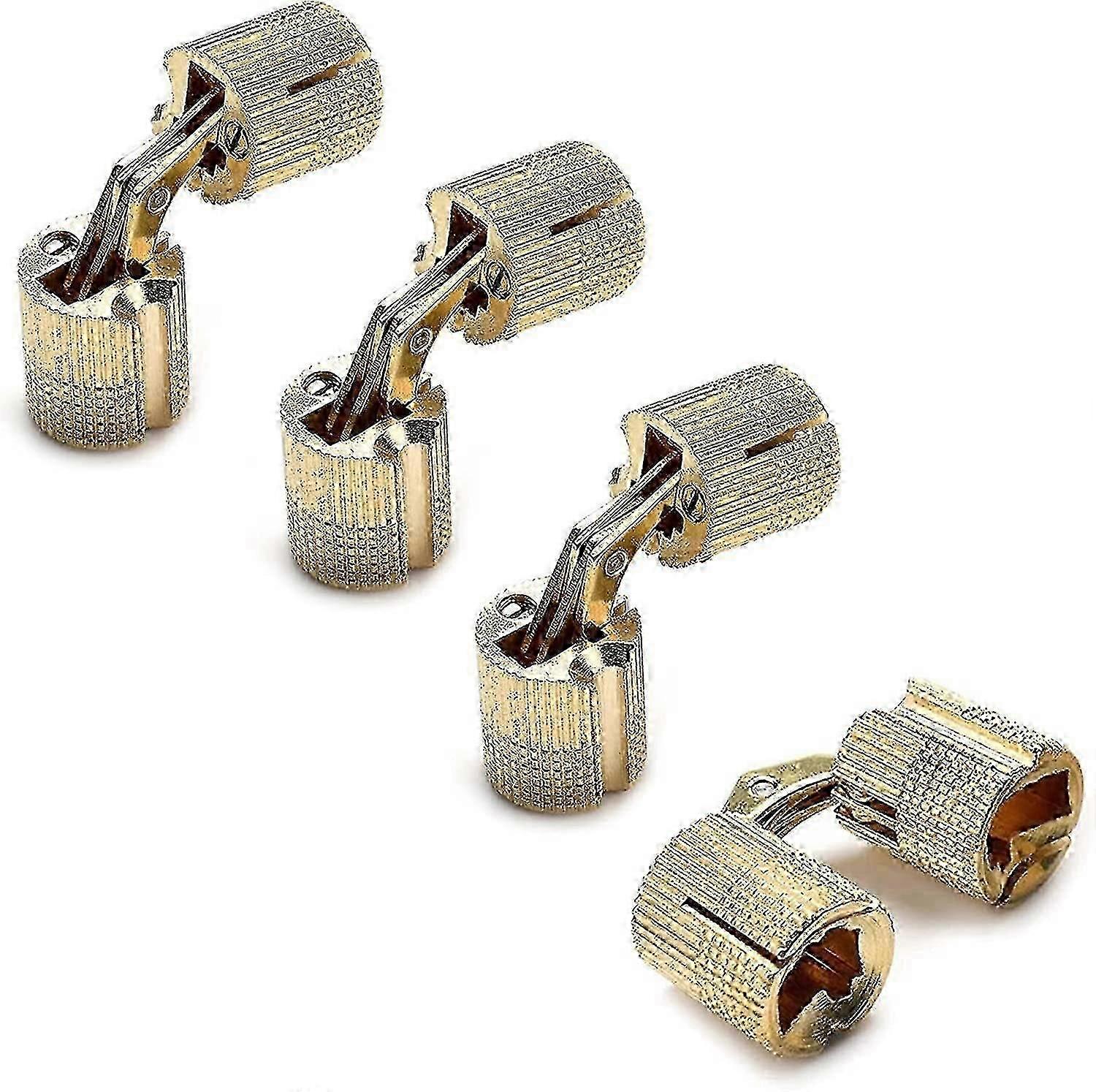 4pcs box hinge,cylinder,brass hidden concealed hinge invisible barrel hinge(size : 10mm)