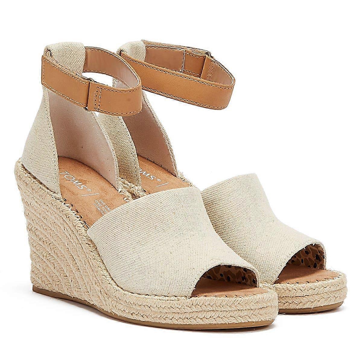 TOMS Marisol Womens Cream Wedges