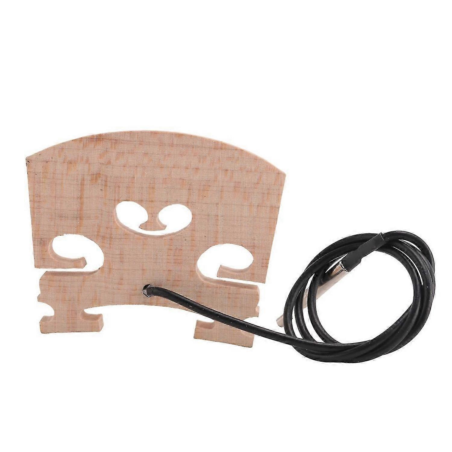 1Pcs Violin Bridge with Internally Mounted Piezo Pickup