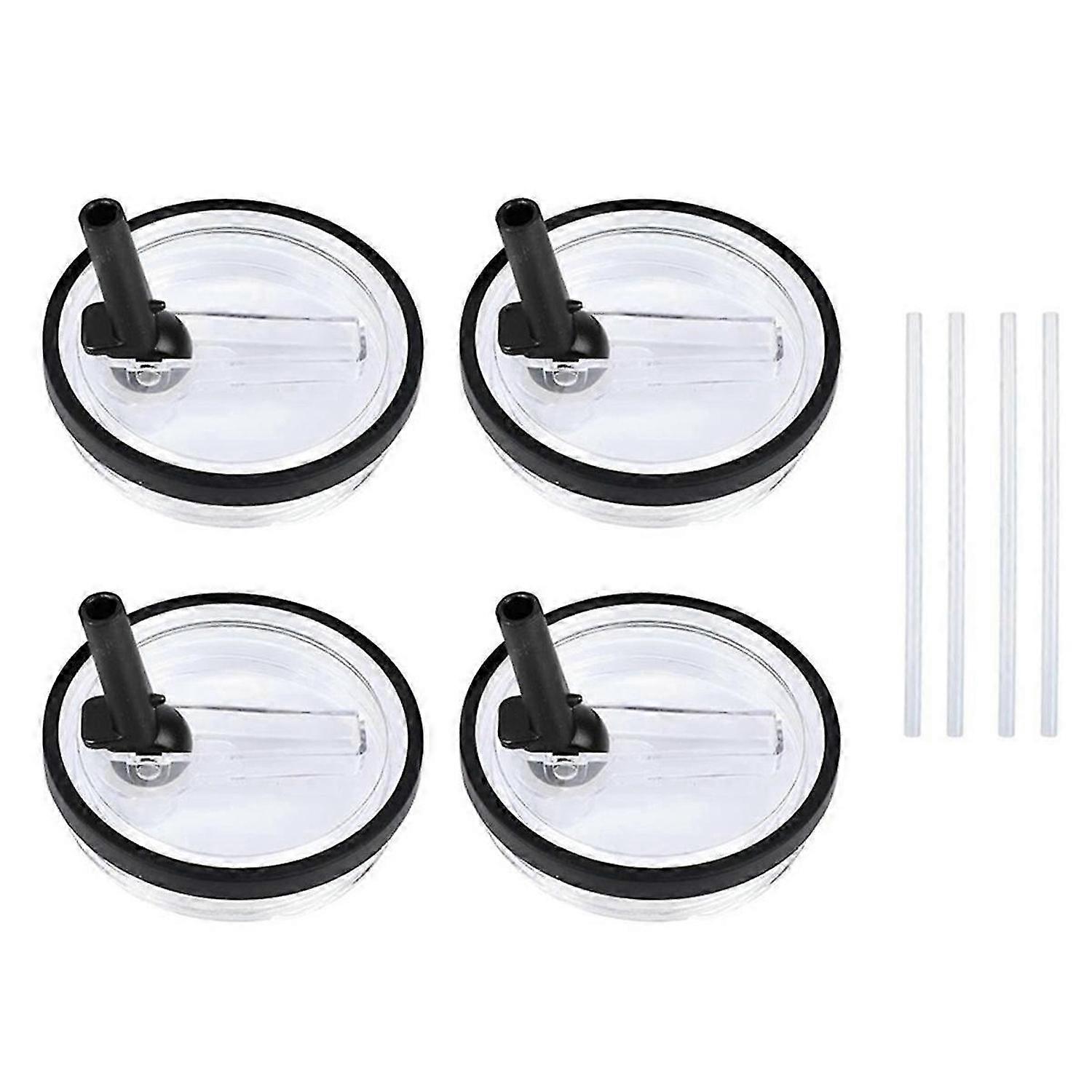 4PCS Replaceble Flip Straw Lid Replacement, Lid Replacement for Quencher 40oz, Reusable Tumbler Cover