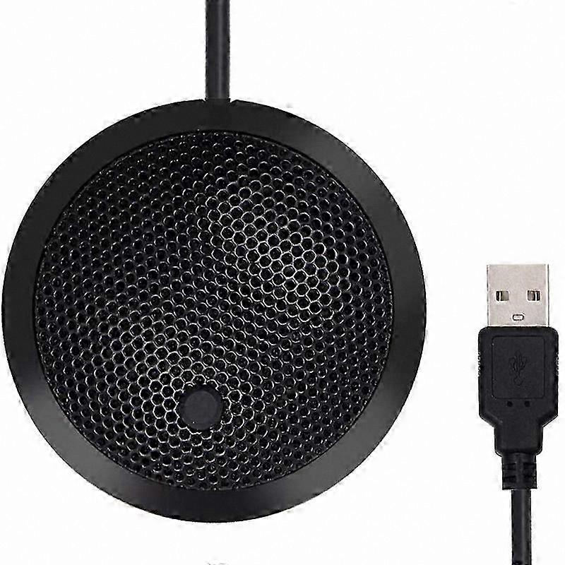 USB Conference Microphone with LED Mute Indicator, Omnidirectional Condenser for PC