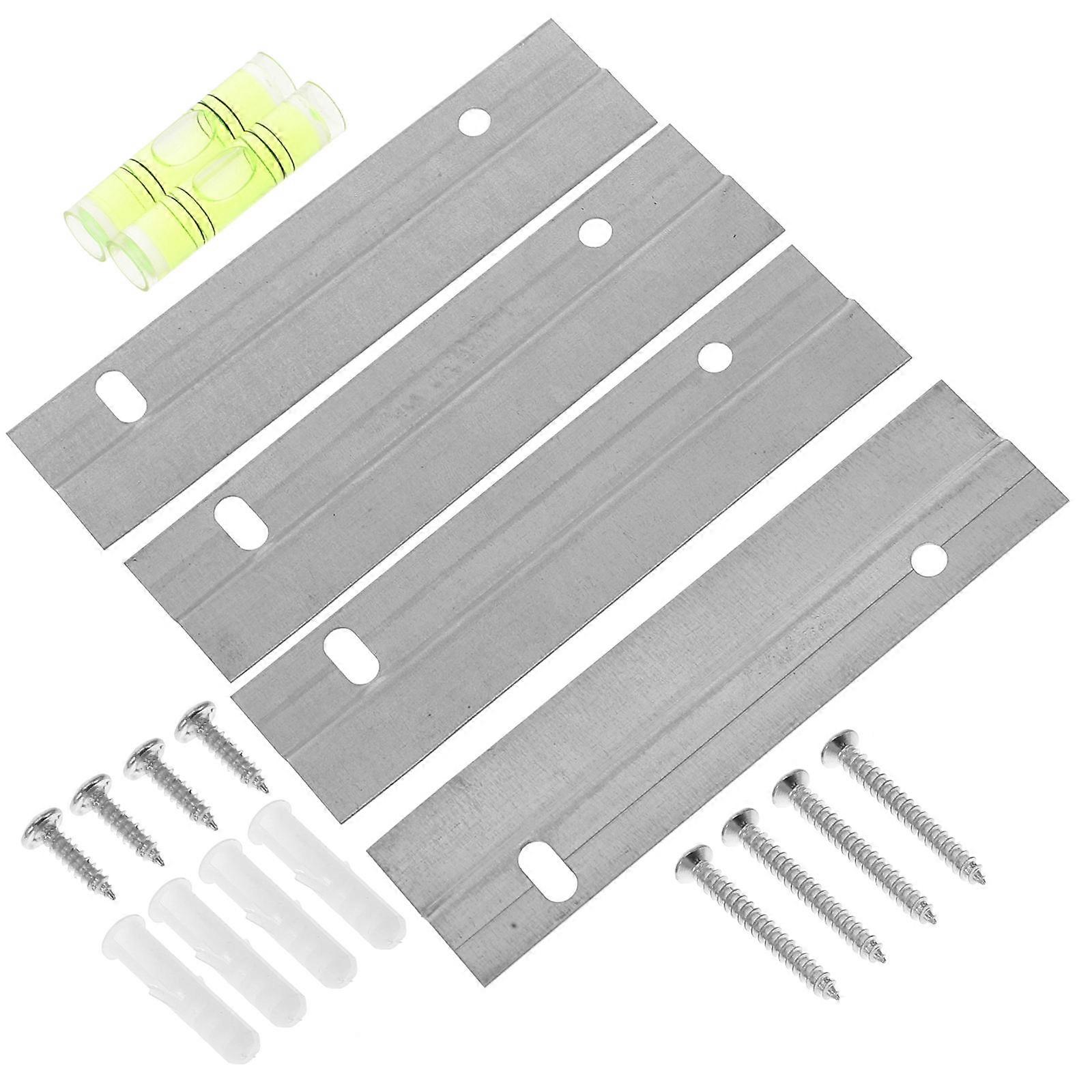 Heavy Duty Picture Hangers Wall Mounting Kit for Home 2Sets Silver Iron