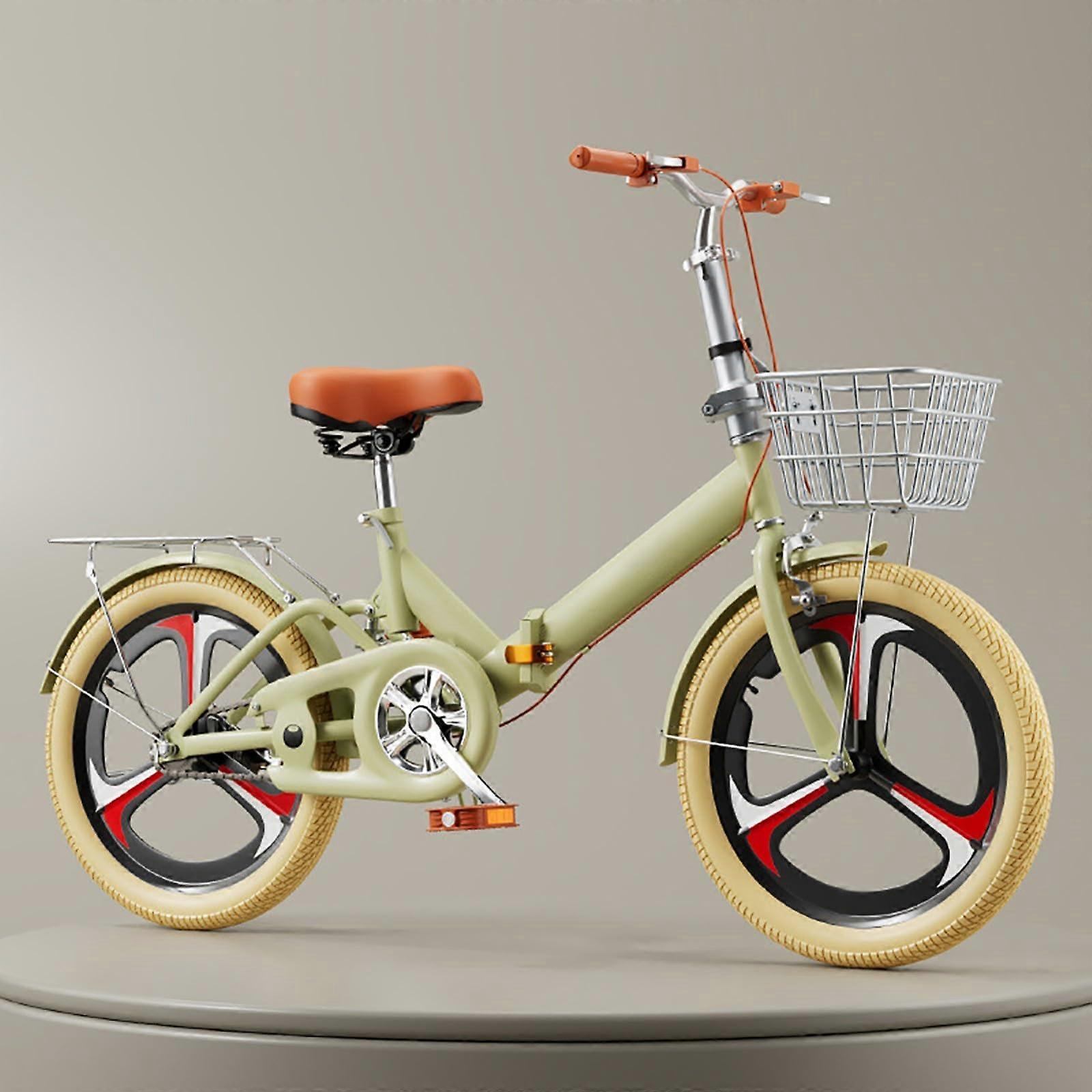 20 Inch Folding Bicycle Mountain Bike With Front Fork Shock Absorbing, Front And Rear Disc Brakes, Height 125155 cm