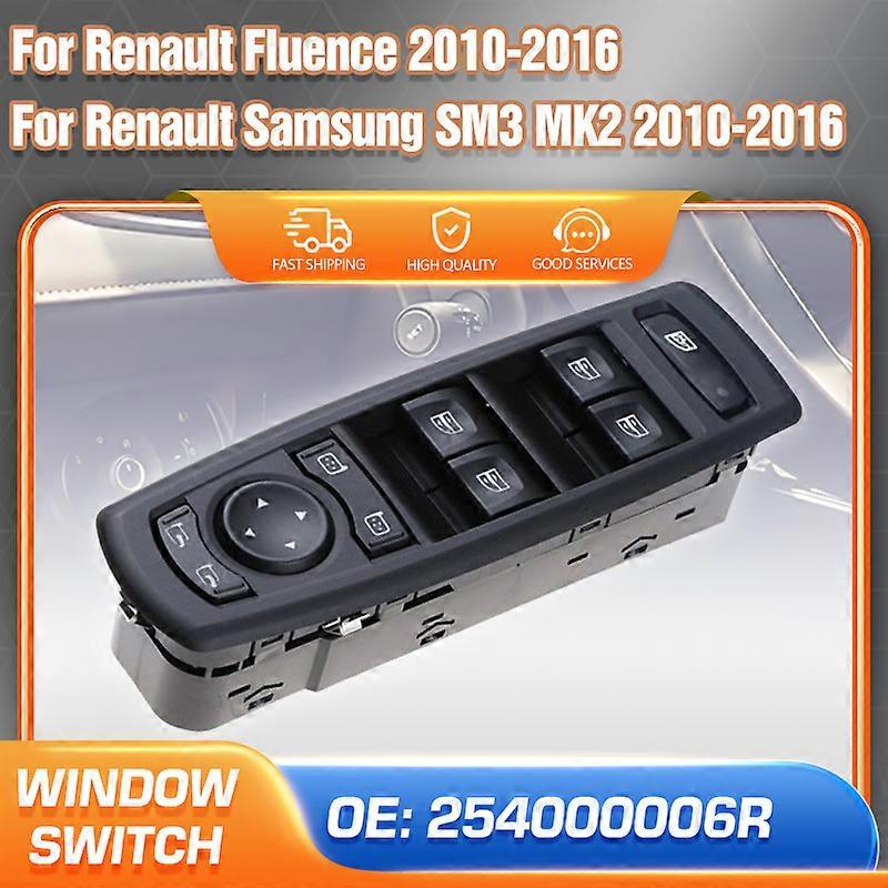 Applicable 254000006R Master Power Window Switch Control Button For Renault Fluence Renault Samsung SM3 MK2 2010 2011 2012-2016 Accessories