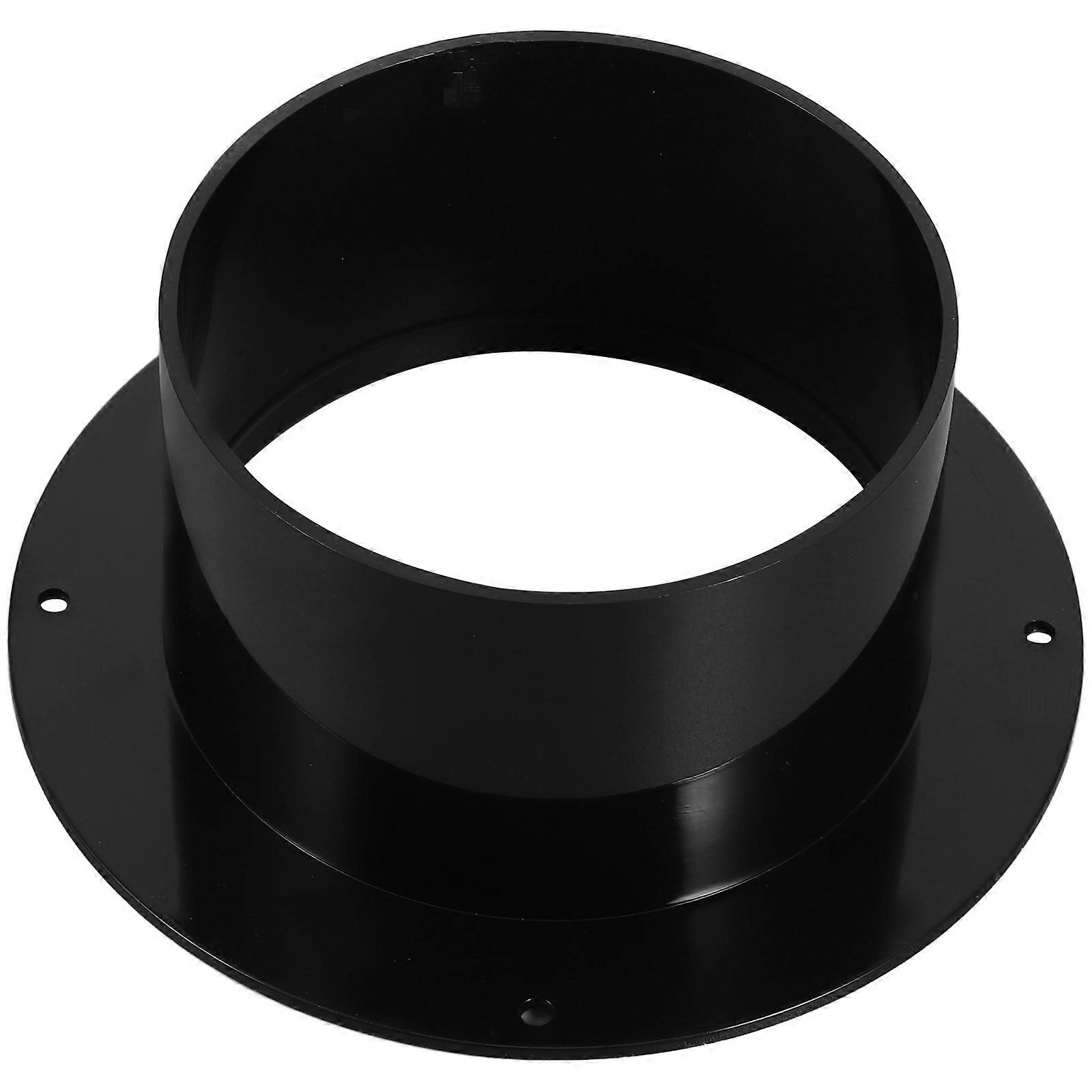 Black Round Air Duct Duct Connector for Conditioner Use ABS