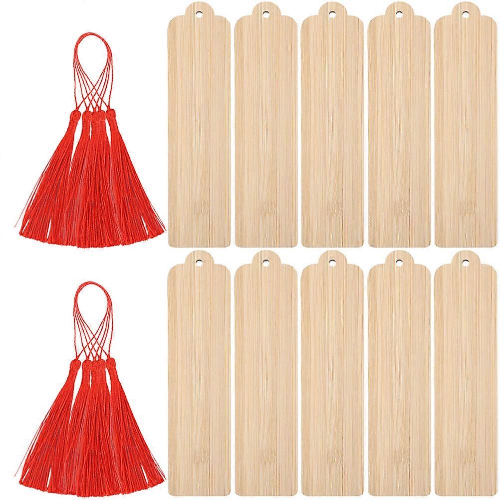 Carving Bookmarks for DIY 50Sets of Wooden Blank Page Markers