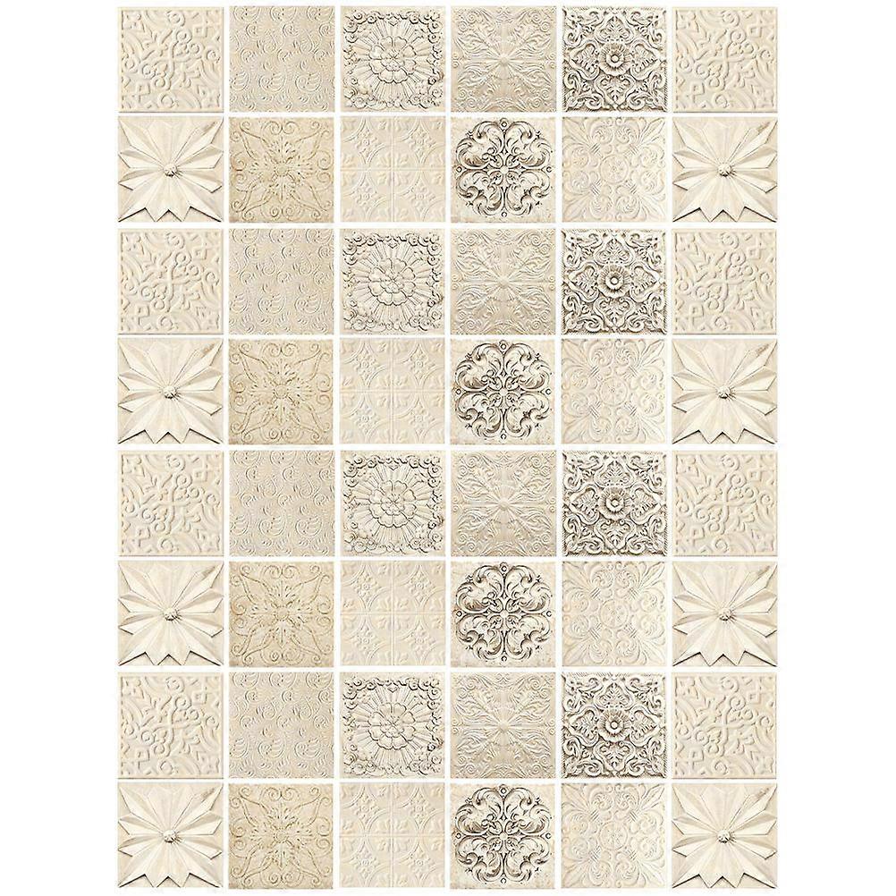 Wall Tile Stickers Peel and Stick Tile Decals for Bar Tiles Pvc Multi -Adhesive 48Pcs