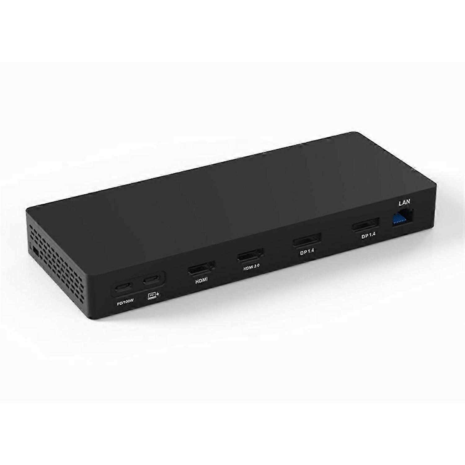 14-in-1 USB-C Docking Station - PD100W Laptop Charging, 2DP&2HDMI-Compatible, for PC Laptop Accessor