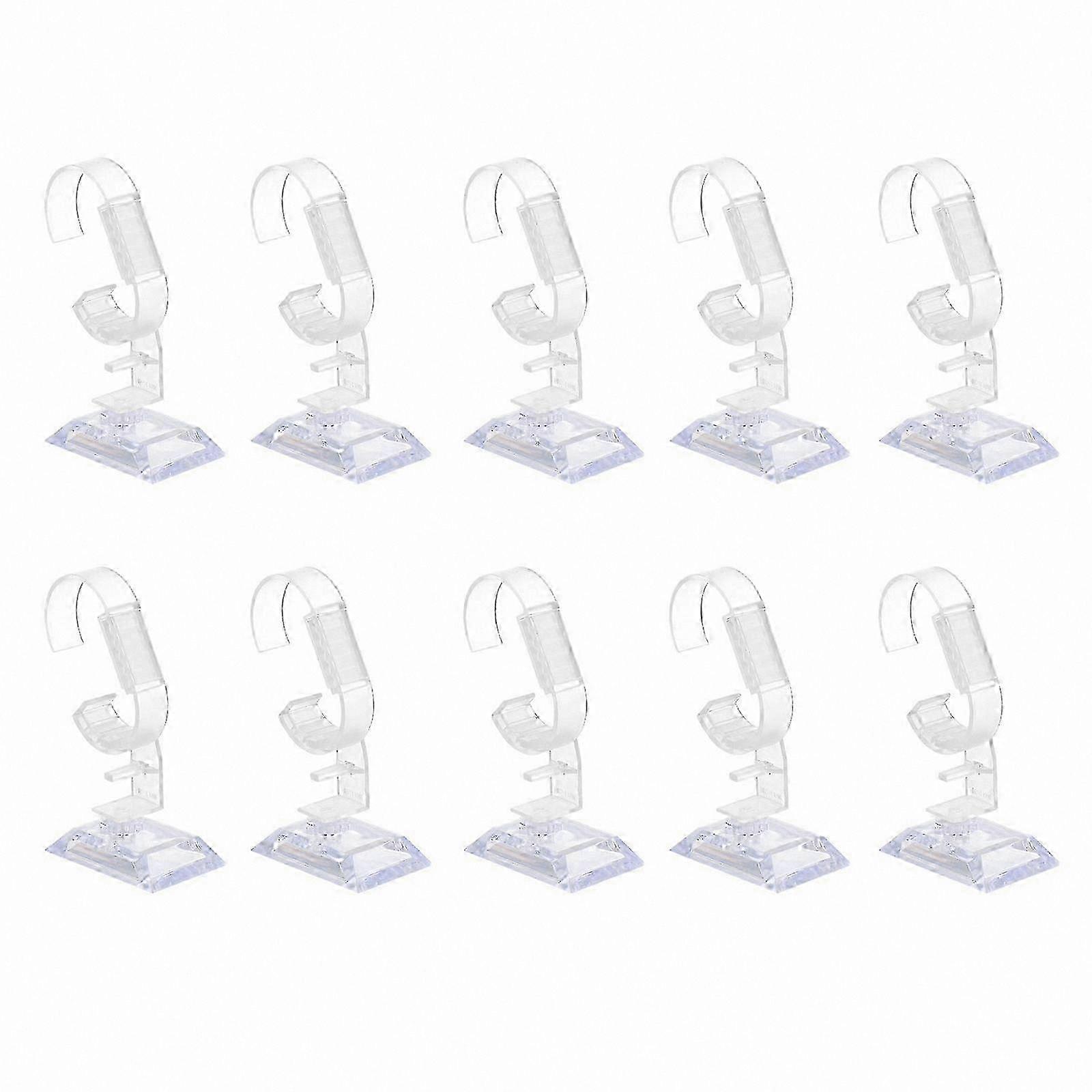 10-Pack Adjustable Watch Display Stands for C Ring Storage and Presentation