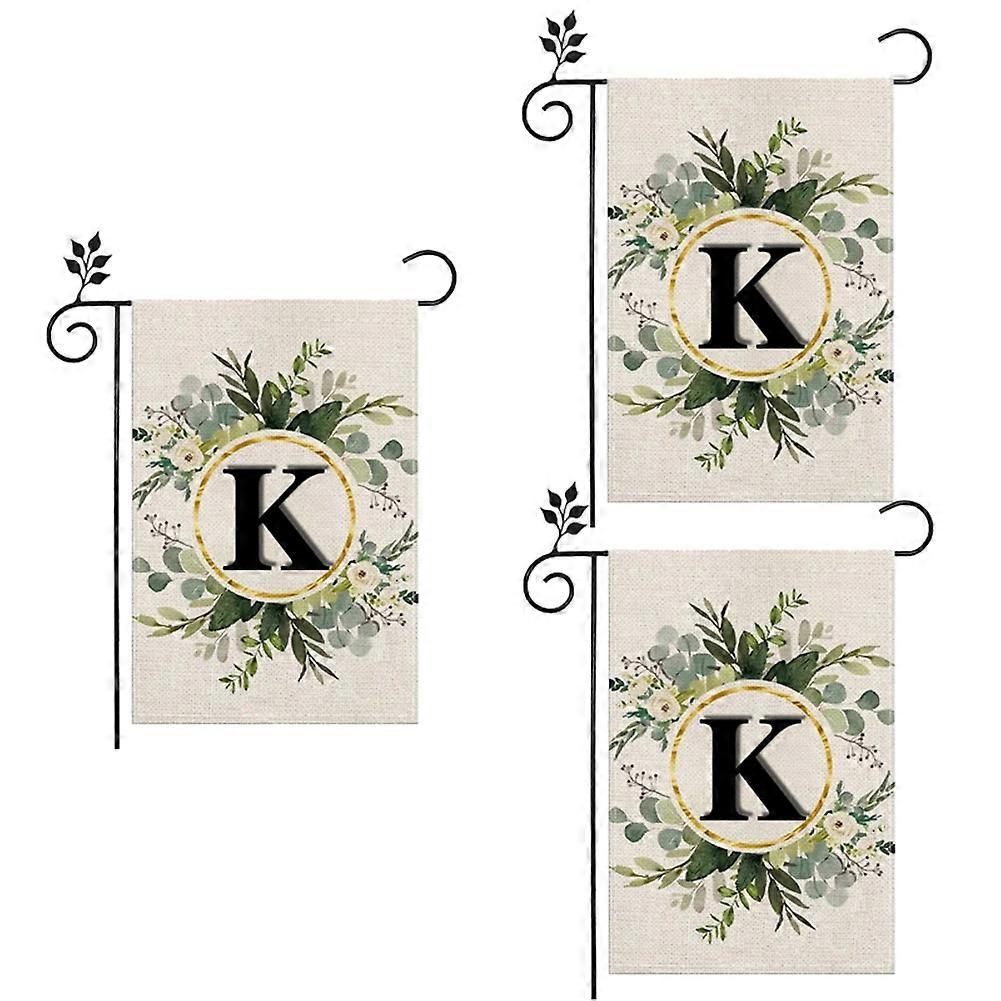 K Linen Garden Flag Double Layer Double Sided Letters