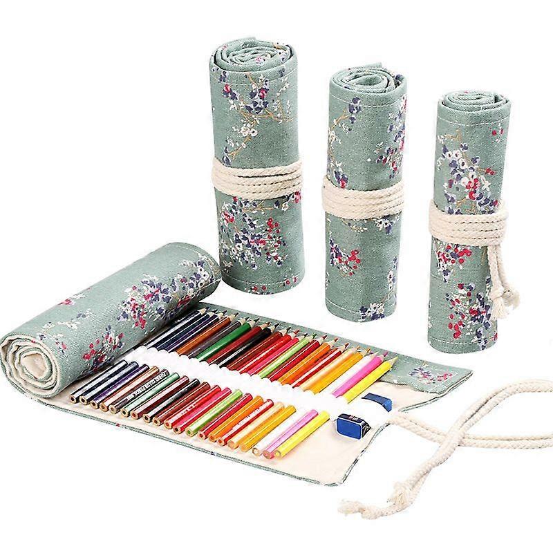 12 Hole Pencil Roll Wrap Hoder Pencil Case AG01