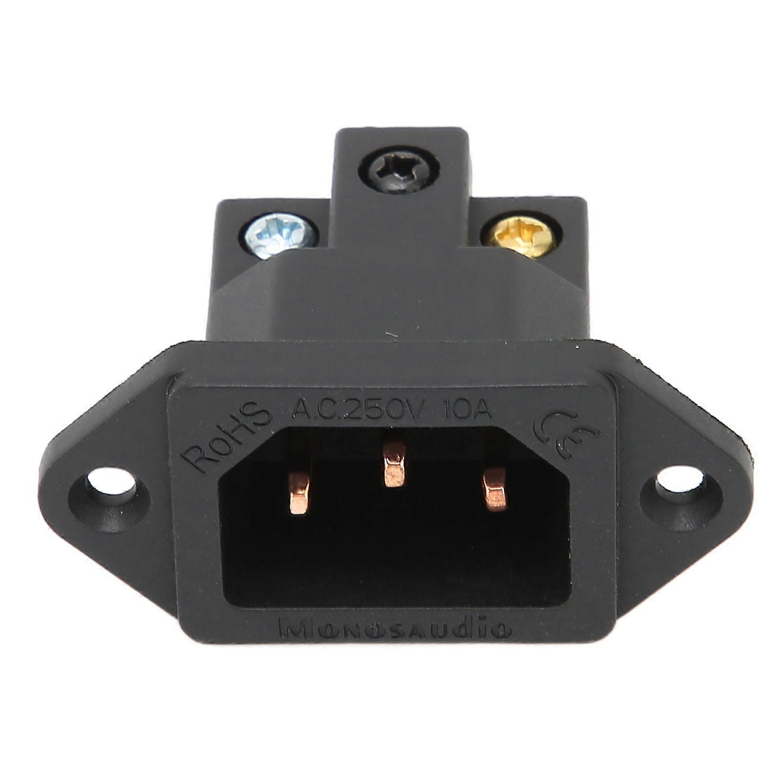 Monosaudio IB70(C) Pure Copper IEC Female Power Socket Panel Mount Plug Power Connector Tailstock 100250V