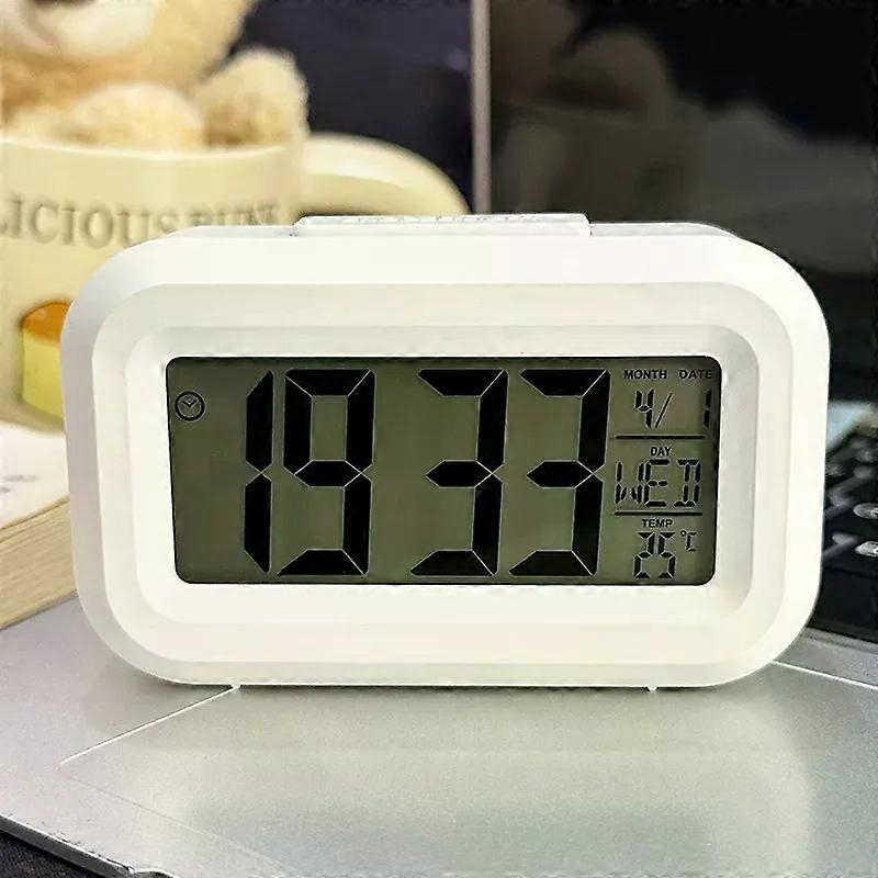 1pc LED Digital Alarm Clock Backlight Snooze Data Time Calendar Desktop Multifunction Electronic Backlight Table Clock