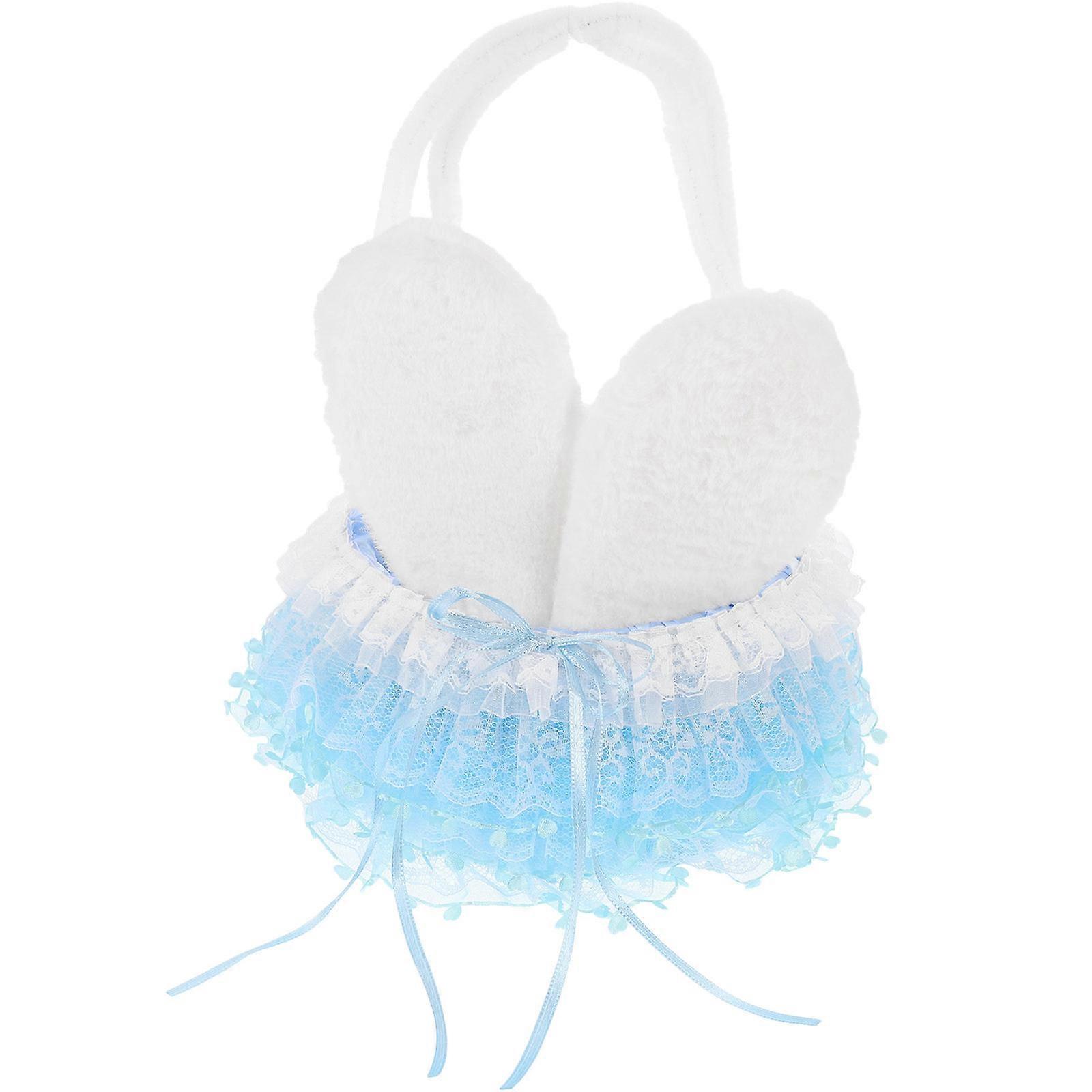 Portable Bunny Ear Basket for Storage Use 4Pcs Flower Basket with Handle