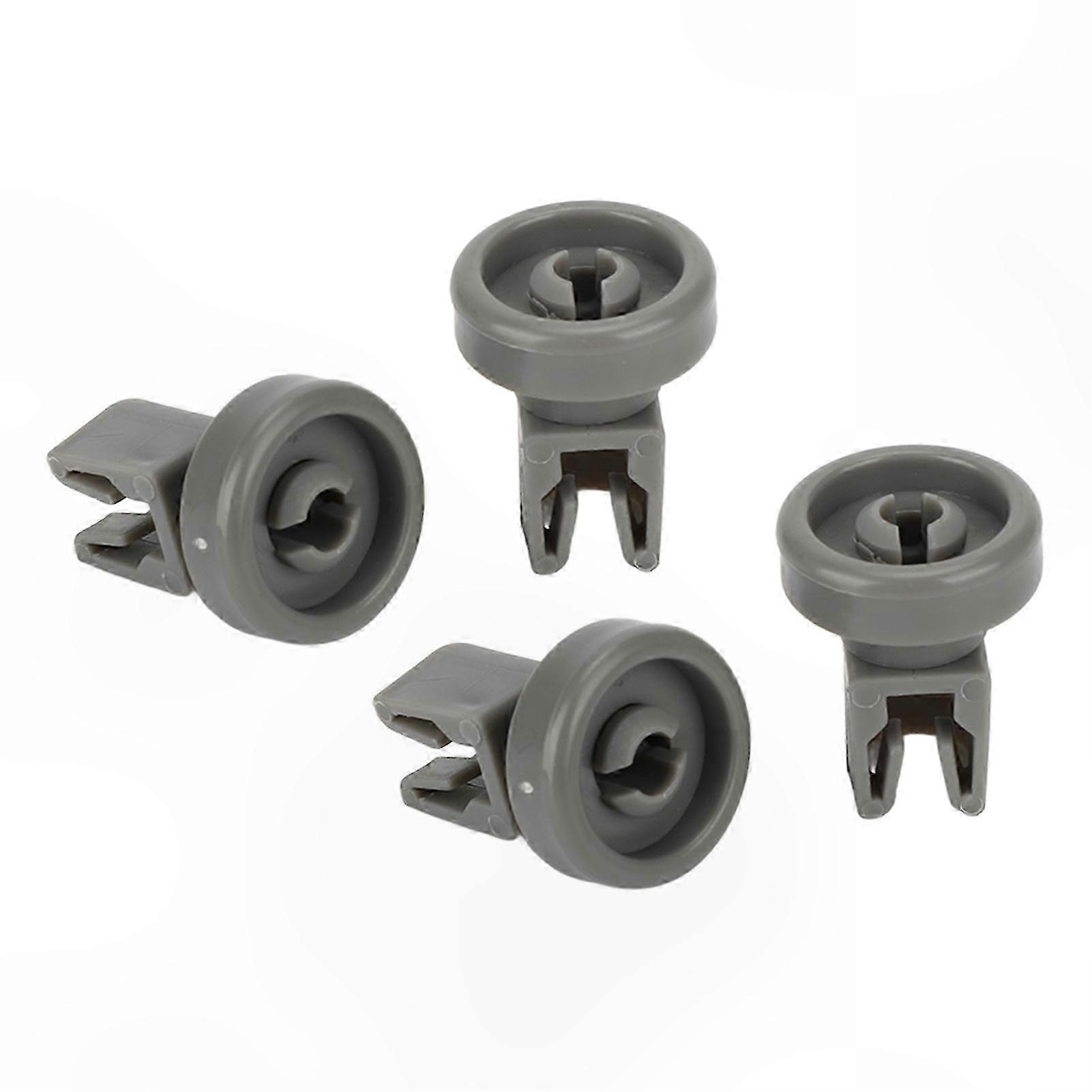 4-Pack Replacement Wheels for Dishwasher Lower Rack Compatible with Multiple Models