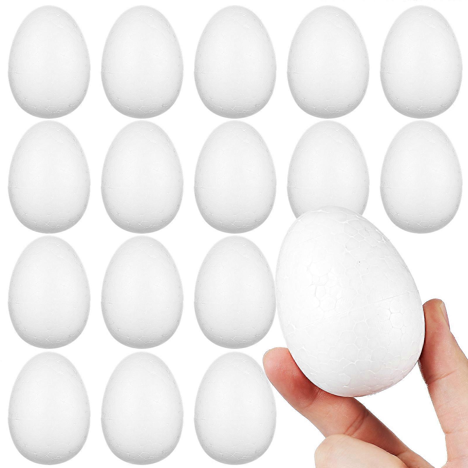 Unpainted Foam Eggs 80 Pcs Ideal For DIY Crafts Party Favors Holiday Home Decor Lightweight And Versatile