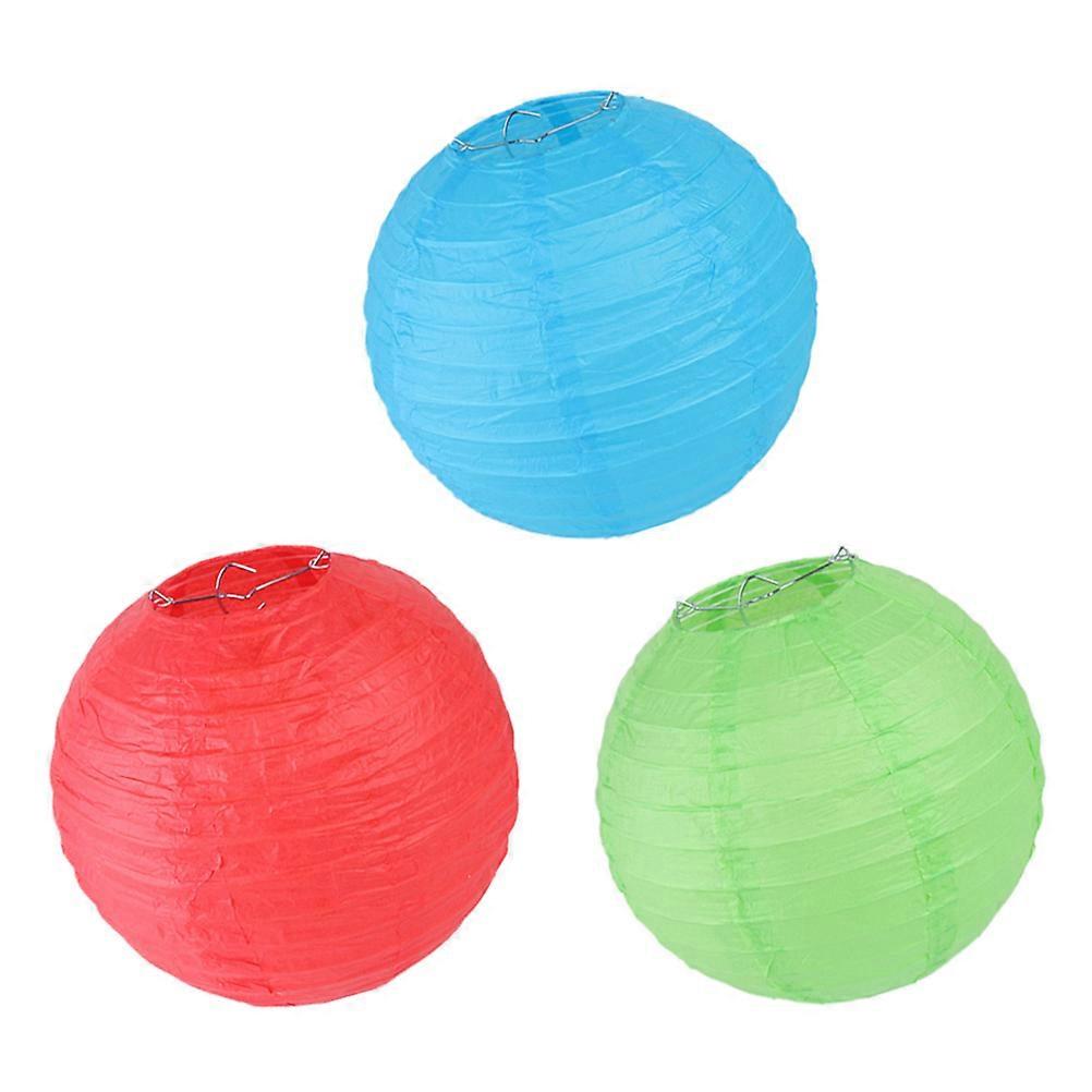 Chinese Paper Lanterns Decorative Hanging Lanterns Festival 12Pcs for Decoration