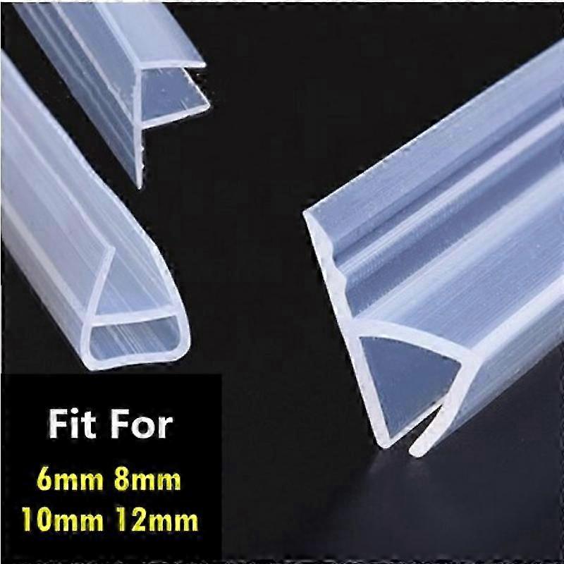 1 Meter6-12mm F U H Shape Glass Door Seals Silicone Rubber Shower Room Door Window Glass Seal Strip Weatherstrip Window Door 2025