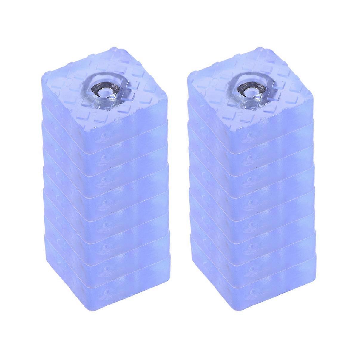 Furniture Grippers Clear Square Wearproof Pads for Sofa Feet Office Use 16Pcs