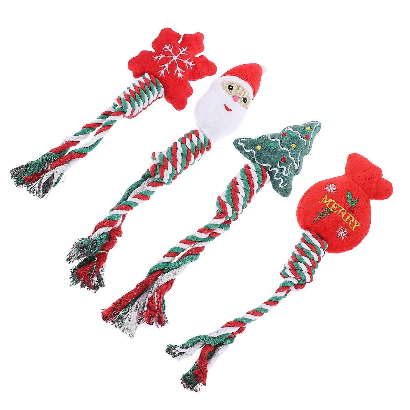 Knot Designed Dog Chewing Toy for Portable Use 20Pcs Xmas Set