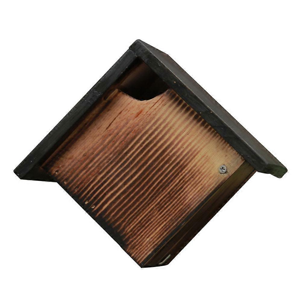 Tree Mounted Wooden Bird Nest for Parrot Breeding 2Pcs Outdoor Cage