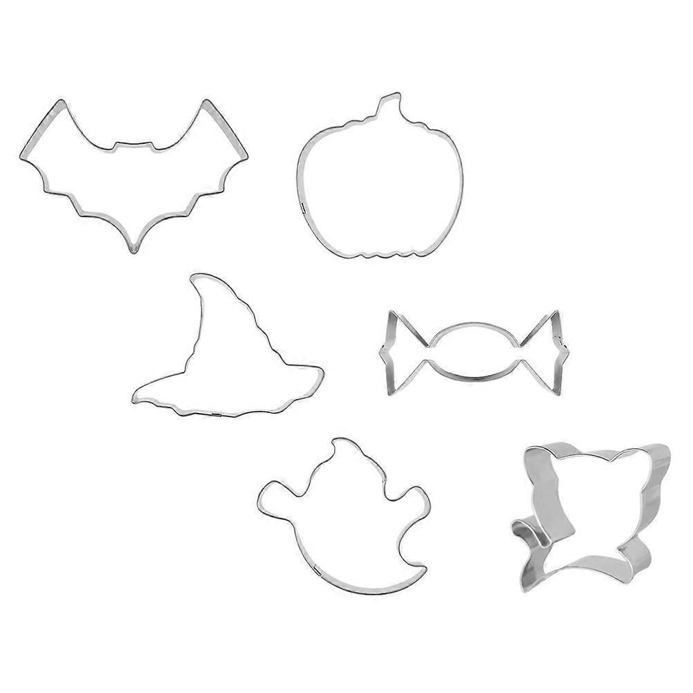 Silver Halloween Cookie Mold Cartoon Cutter for Baking 24Pcs Set