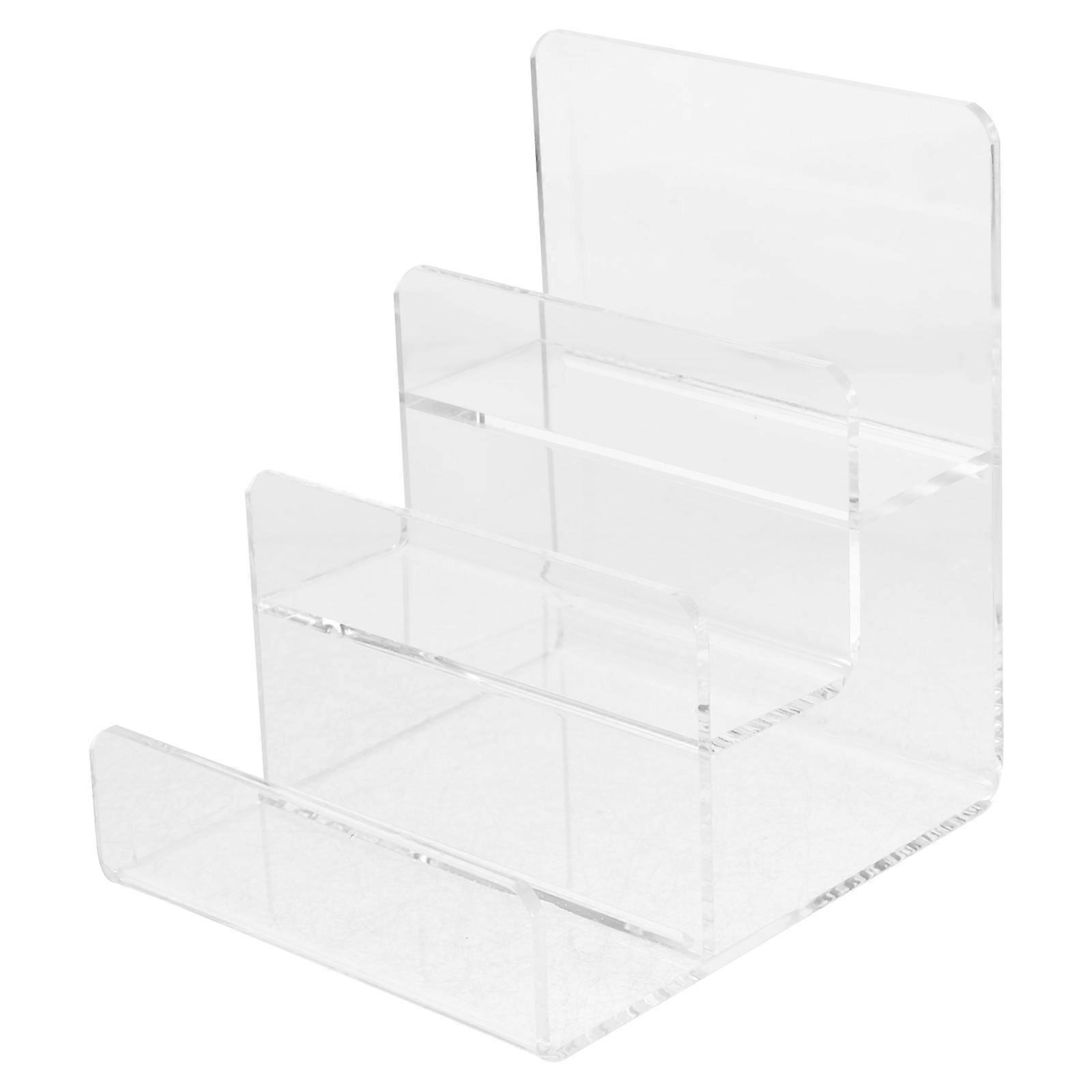Acrylic Wallet Holder Rack for Stable Display 4Pcs Set