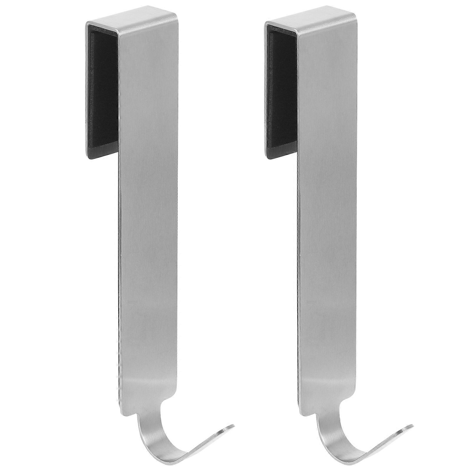 10 Pcs Over The Door Towel Hanger For Home Use Closet Door Rectangular Hook No Assembly Required