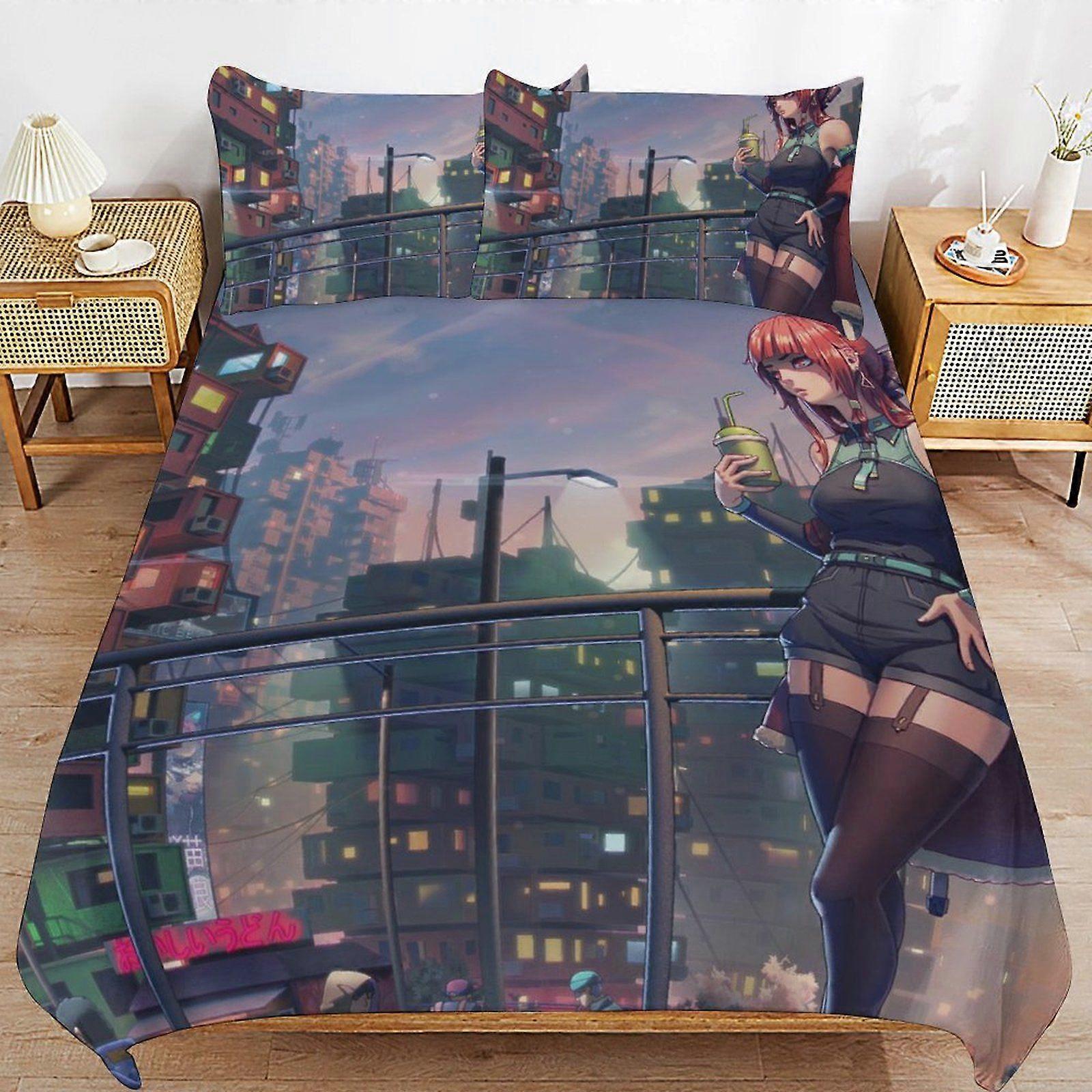 Y156 Cyberpunk Heroes Wash Safe Sleep Comfort Long Use Function Durable Threads Duvet Cover Sets Classic Look O156