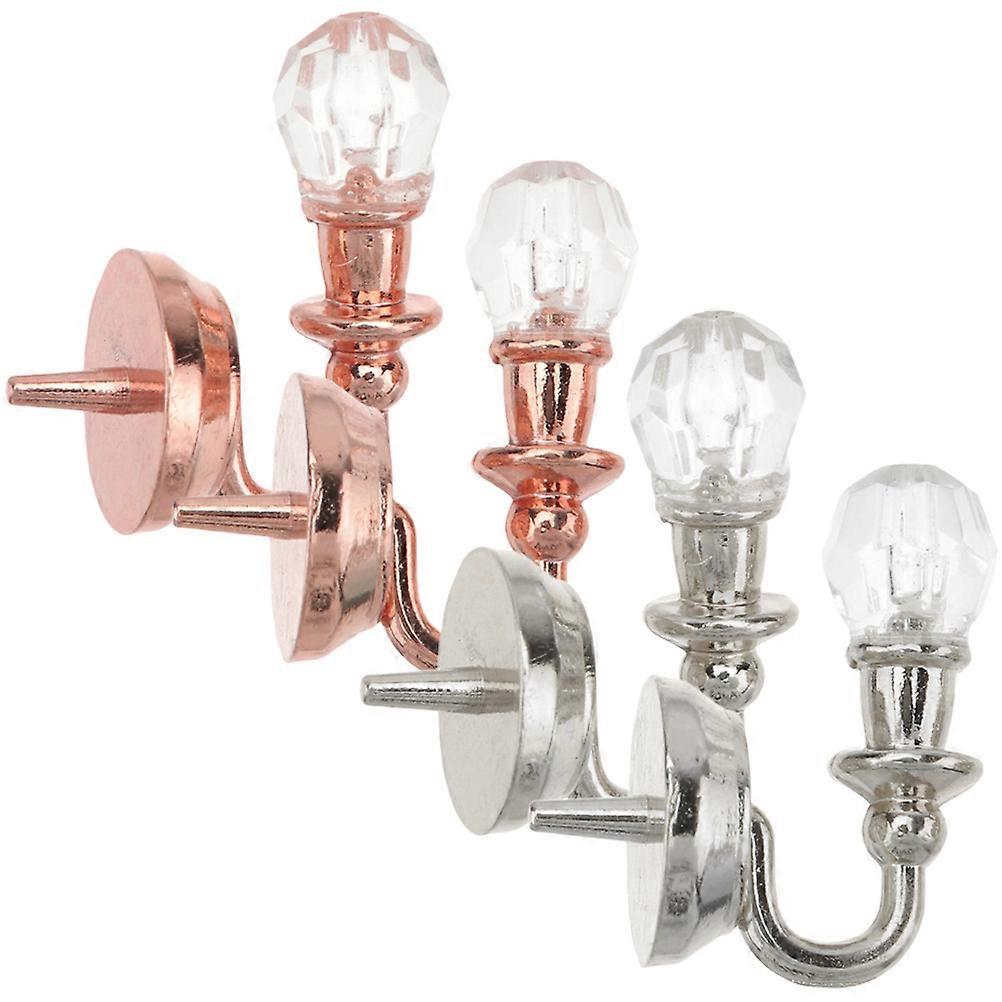 Doll House Mini Wall Lamp Model for Decor Complete 16Pcs Lighting Set