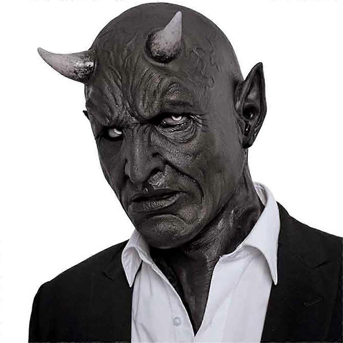 Halloween Devil Horn Mask Scary Costume