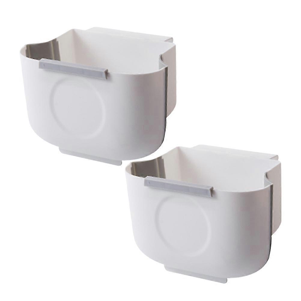4Pcs Small Plastic Dustbin Rectangular Trash Storage For Home Kitchen Dorm Features Spacious Mouth And Hanging Design