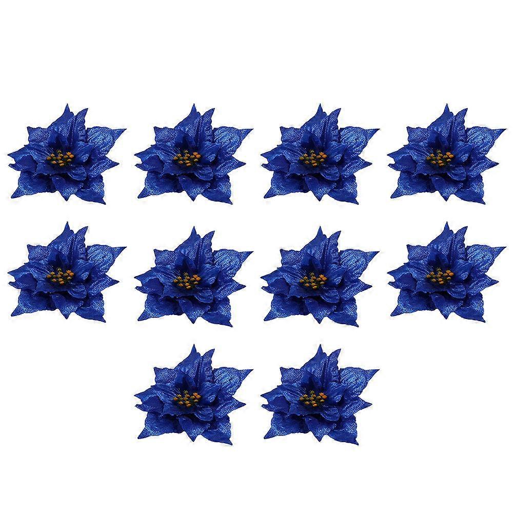 Christmas Tree Simulation Flower Artificial Christmas Flowers Christmas Ornaments Tree 10Set