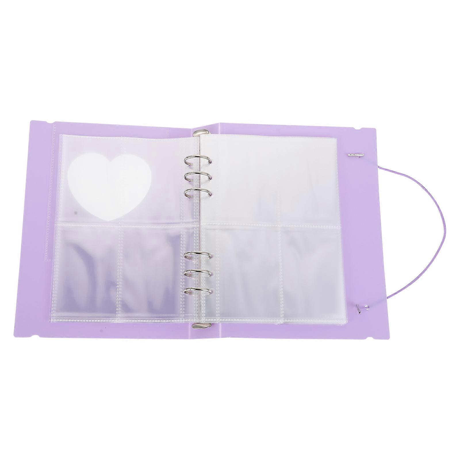 Photograph Insert Album Card Holder for Picture Use Purple PP