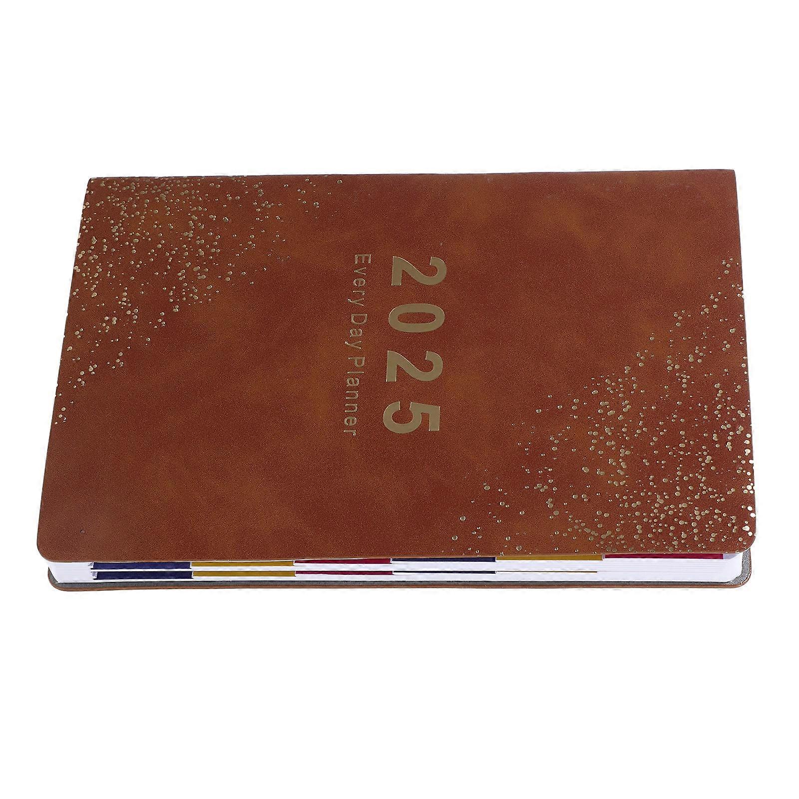 Calendar Planner Brown Notepad for Work 4Pcs Daily Academic Schedule