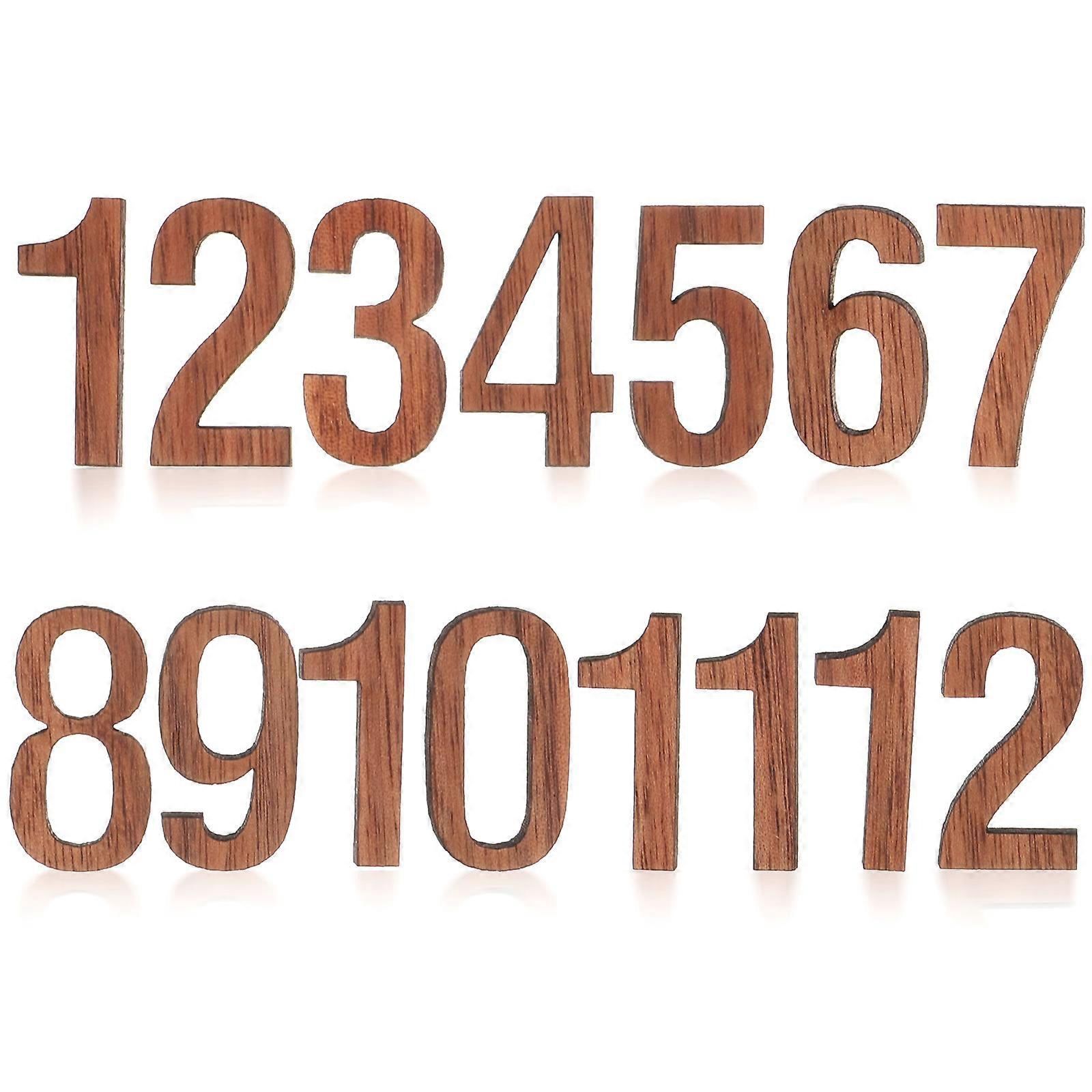 Wall Clock Numbers Wooden Clock Numbers for Repair 3Sets Light