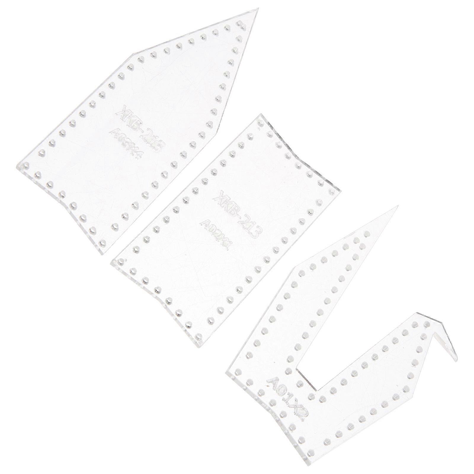 Diy Keychain Production Stencils For Projects 6Pcs White Acrylic Reusable Mold Easy To Use
