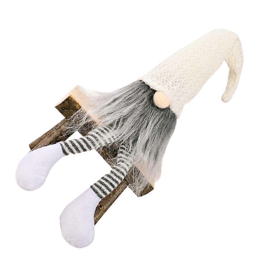 Zwergenpuppe zur Weihnachtsdekoration mit 2 langen Beinen und Hut