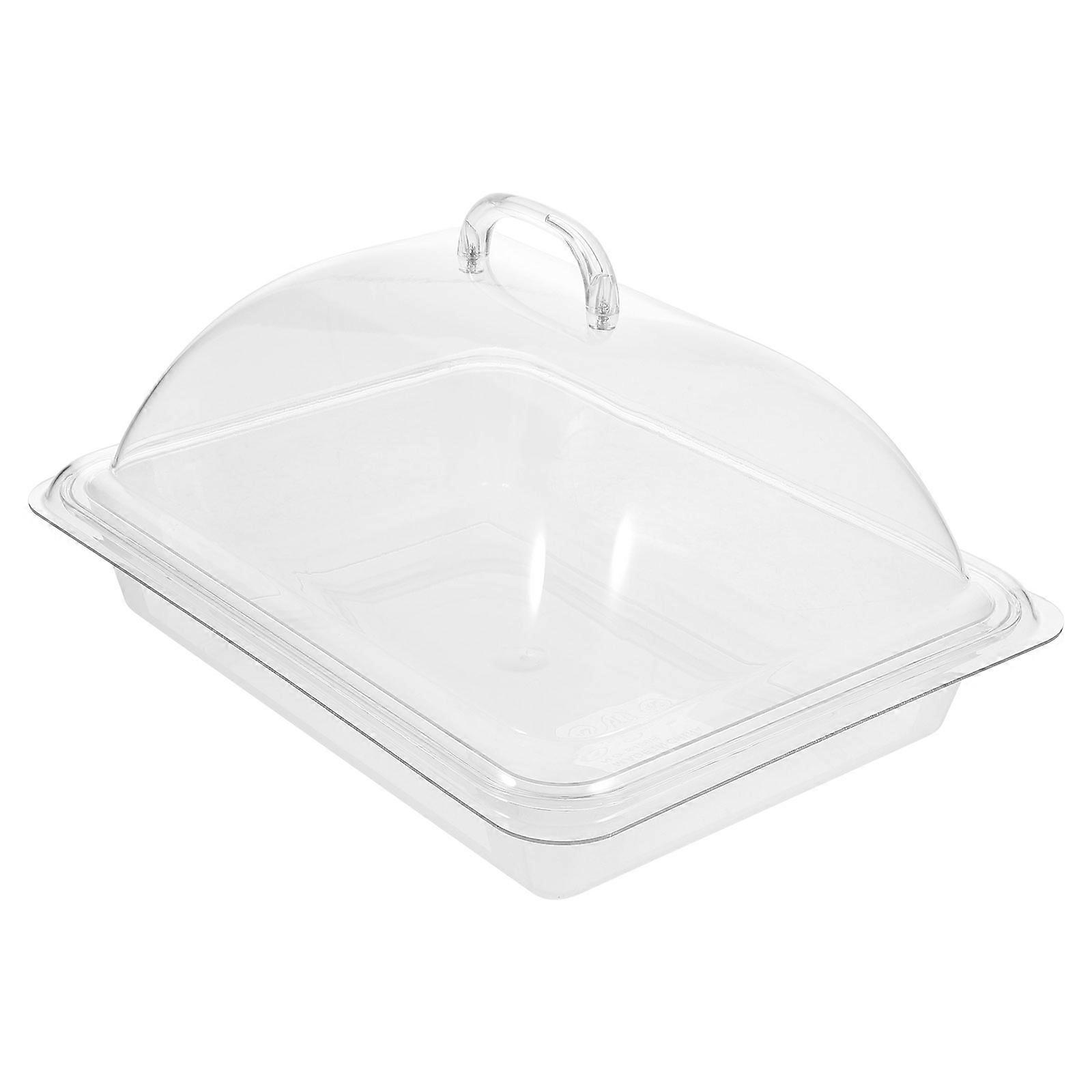 Transparent Dessert Tray Household Serving Tray Multi-Function 2Pcs