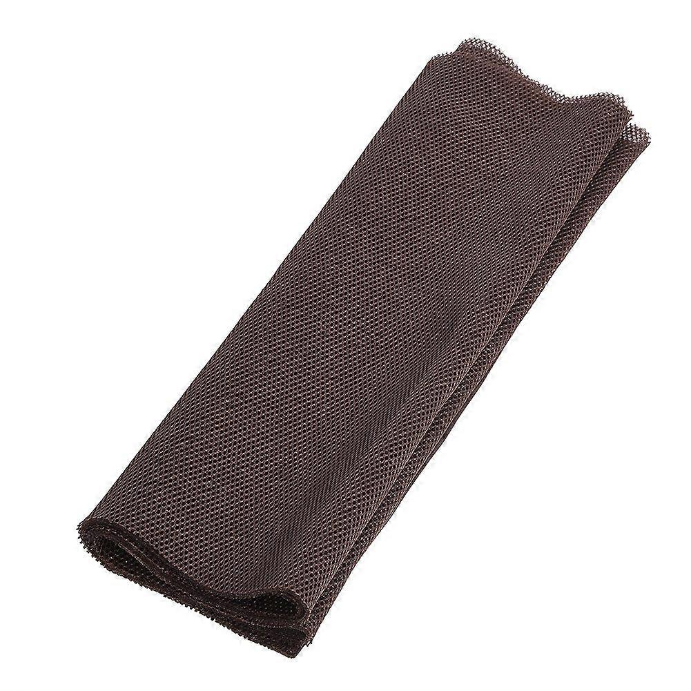 1.4m x 0.5m Fabric Dustproof Protective Cloth Cover Stereo Audio Speaker Mesh Grill Cloth Brown