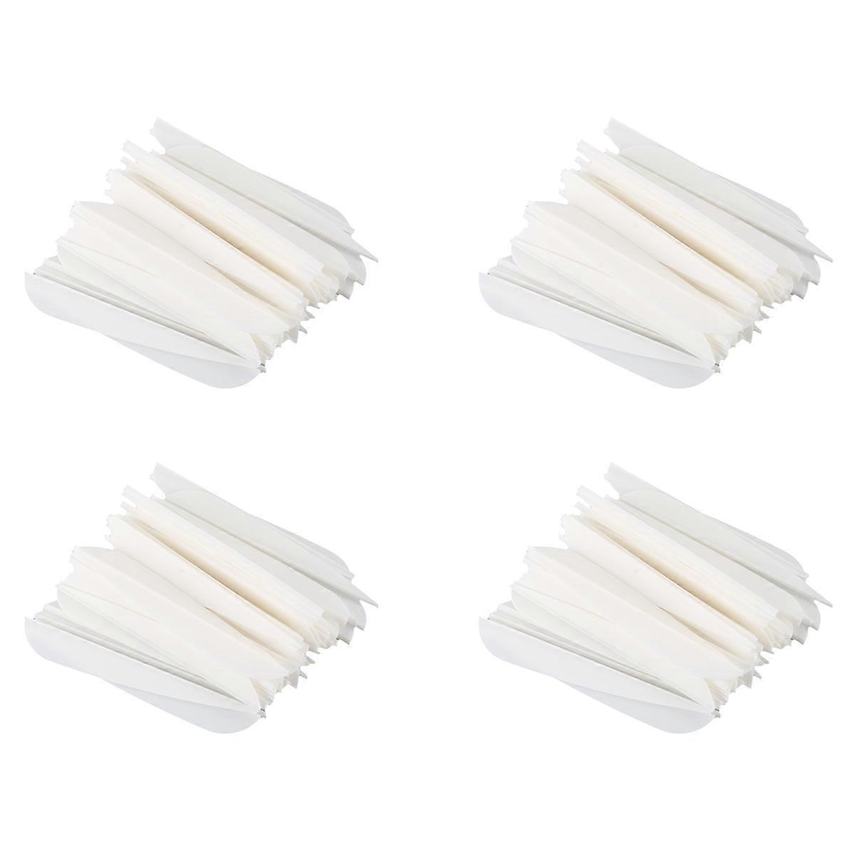 Arrows Vanes 4 Inch Plastic Fletching 50 Pack(White)