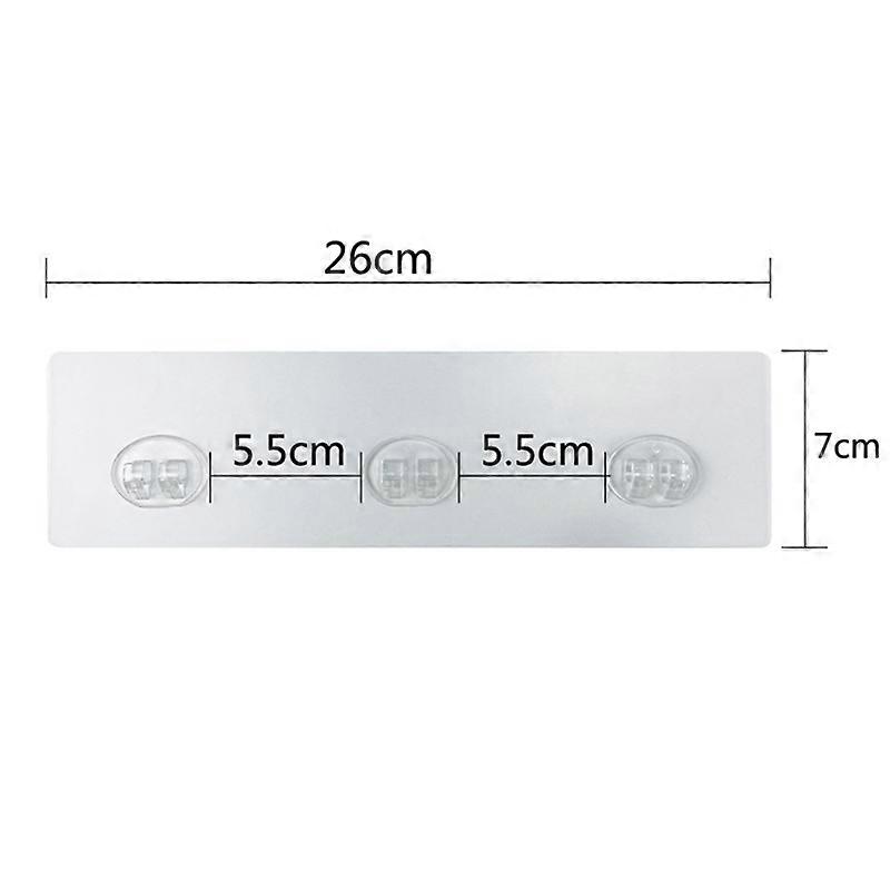 20PCS Shower Adhesive, No Drilling Strong Stick Transparent Rectangle