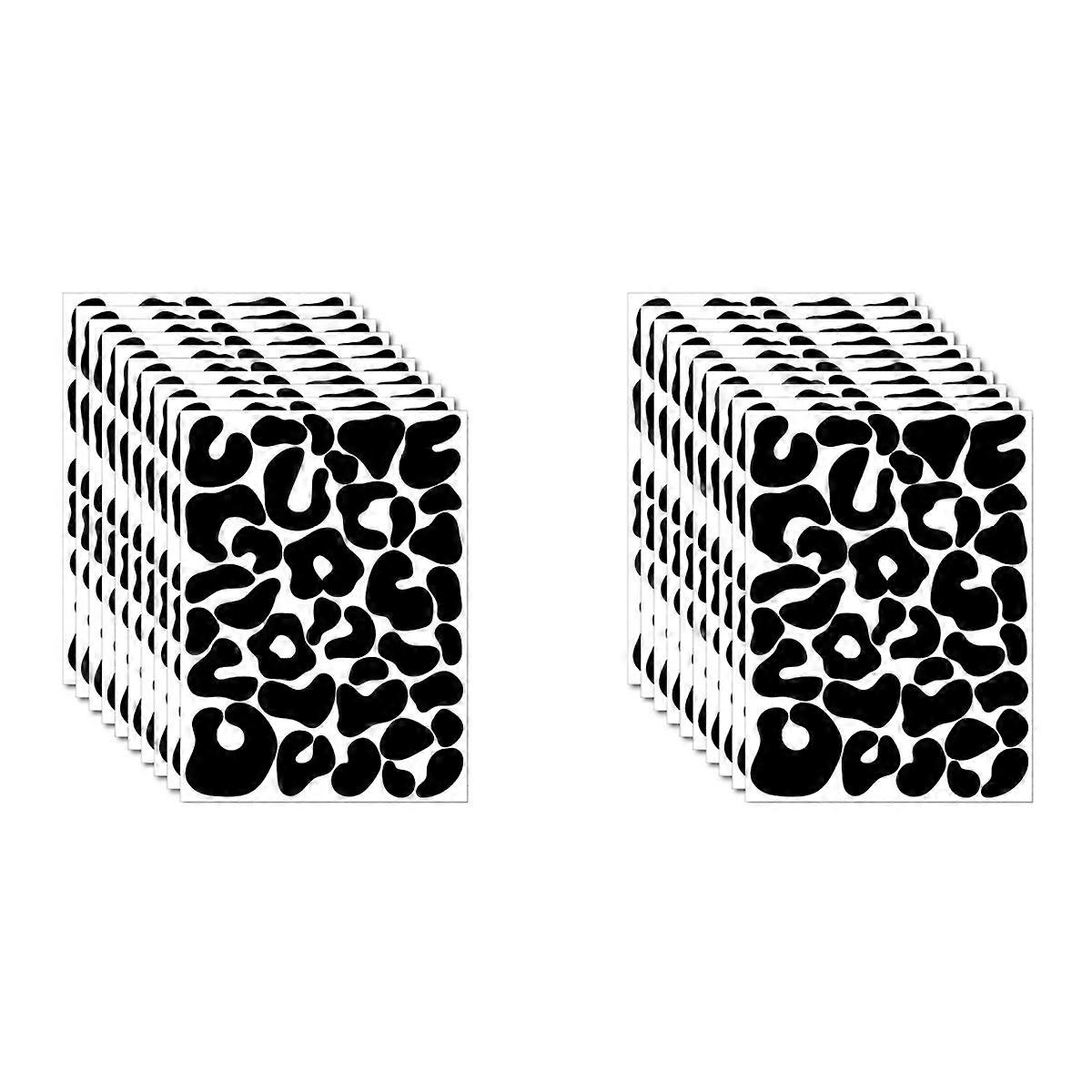 10 Sheets Polka Dot Stickers Irregular Polka Dot Wall Stickers