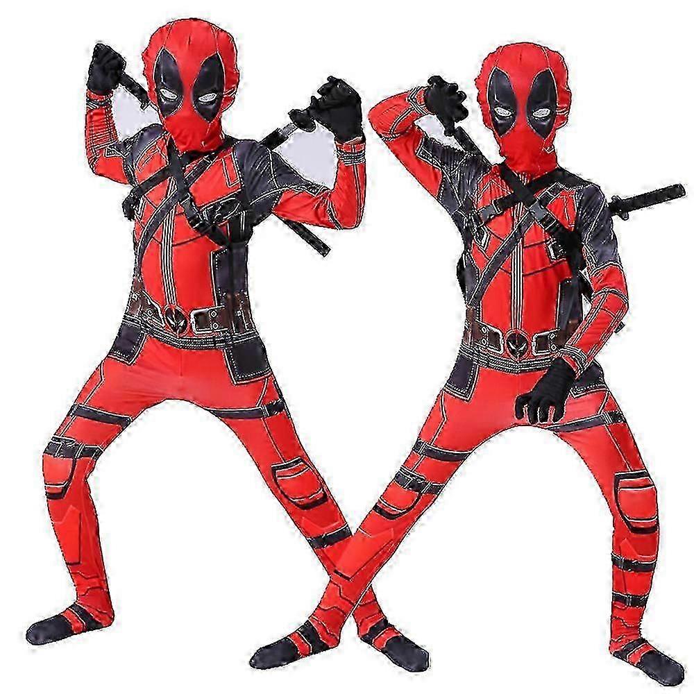 Deadpool Superhelt Fest Cosplay Kostyme Kostyme Gutter Halloween Gledelig H