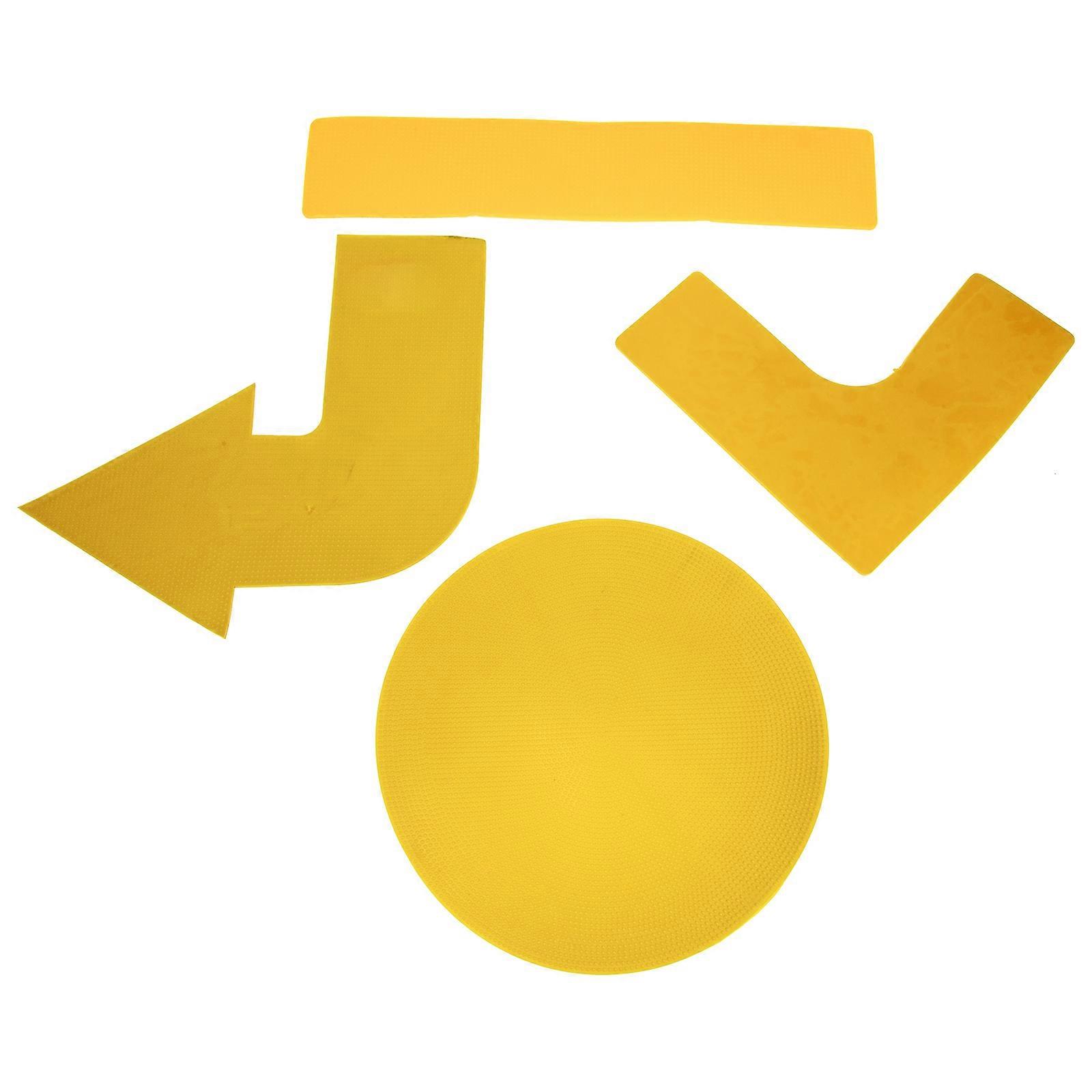 Spot Markers Flat Marker Disc for Training 20Pcs Yellow Rectangular Spot Markers